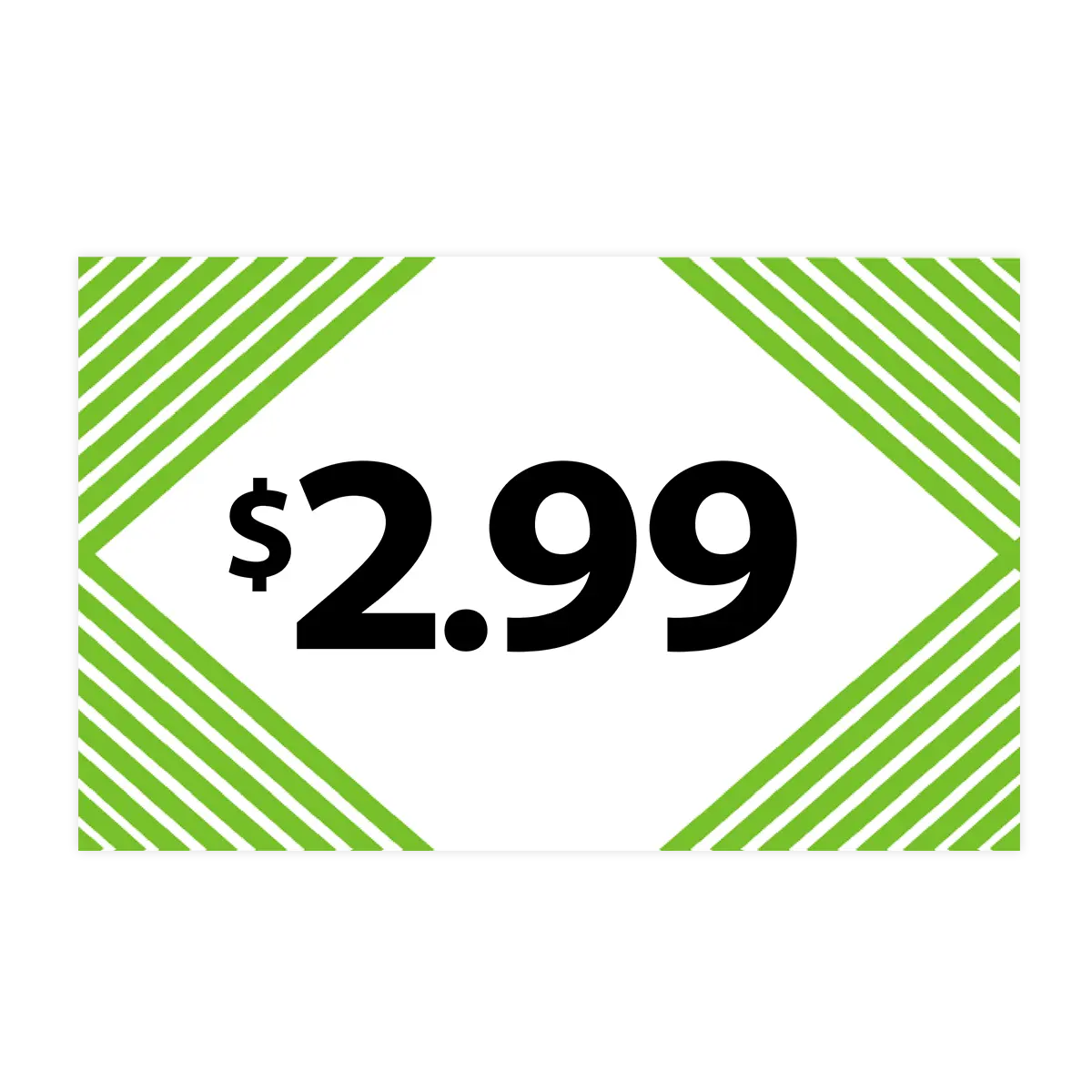 Merchandising Fixture - $2.99 Retail Tag 25 Per Pack 978340 NOVELTY INC