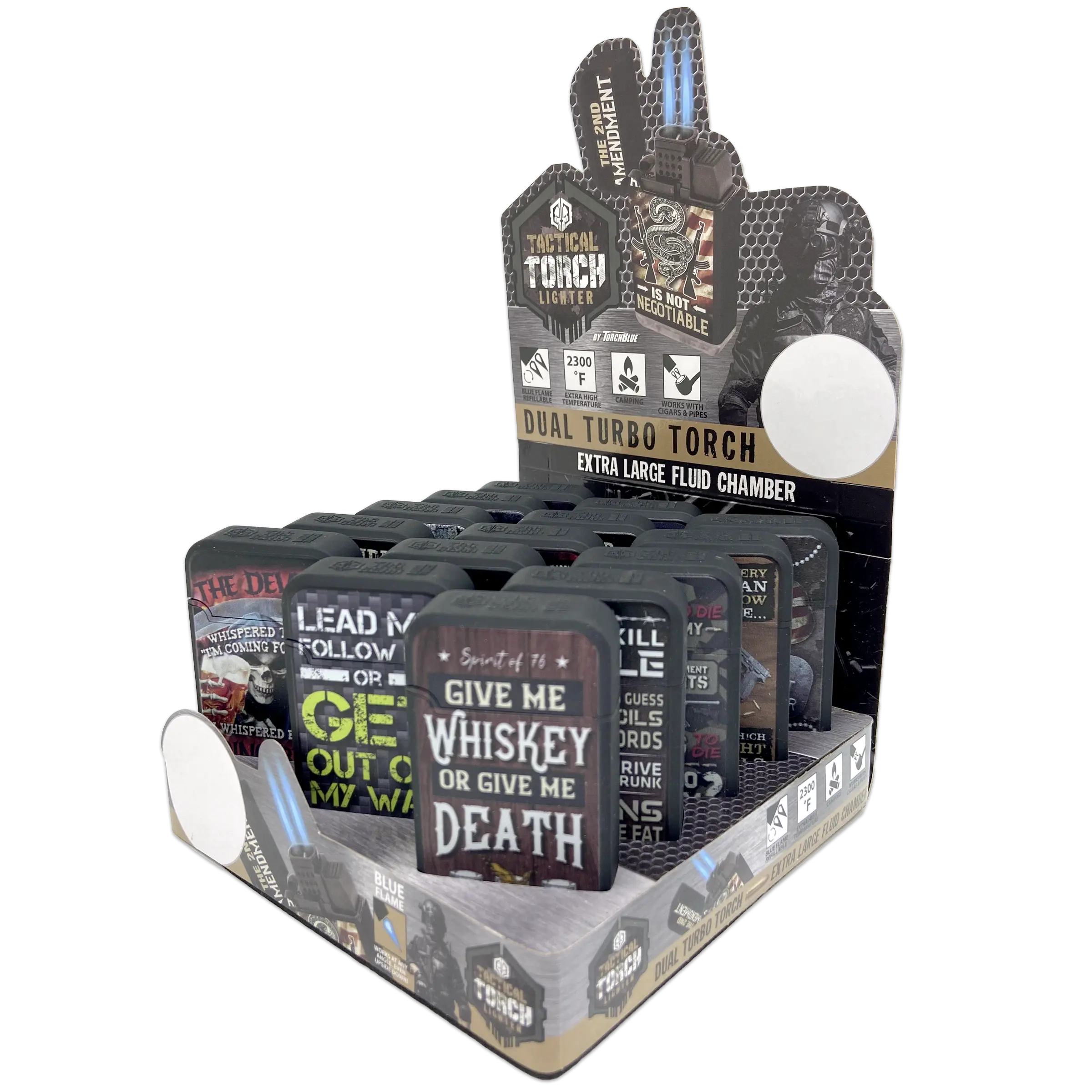 Curated Smokezilla Countertop Lighter Display - 3 Tier 88551 SMOKEZILLA