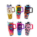 40 oz Insulated Printed Cup Assortment Floor Display - 24 Pieces Per Retail Ready Display 88523 NOVELTY INC