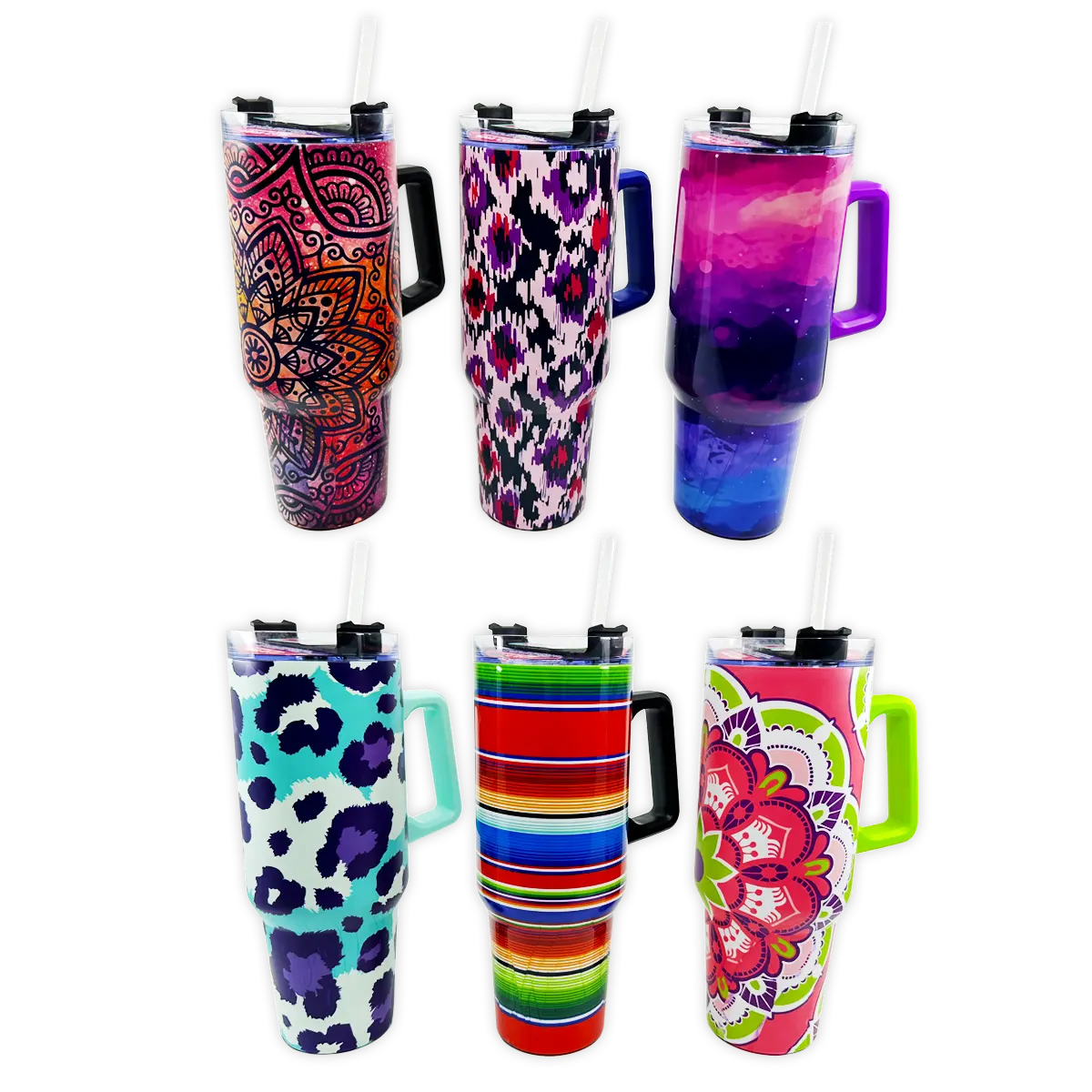 40 oz Insulated Printed Cup Assortment Floor Display - 24 Pieces Per Retail Ready Display 88523 NOVELTY INC