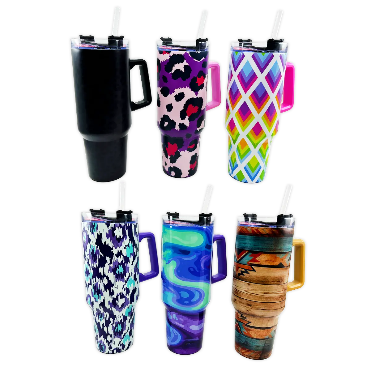 40 oz Insulated Printed Cup Assortment Floor Display - 24 Pieces Per Retail Ready Display 88523 NOVELTY INC