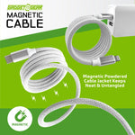 Charging Cable Magnetic Cloth Assortment- 6 Pieces Per Retail Ready Display 25070 GADGET GEAR