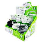 Charging Cable Magnetic Cloth Assortment- 6 Pieces Per Retail Ready Display 25070 GADGET GEAR