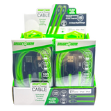 Charging Cable Glow in The Dark Assortment 10FT - 6 Pieces Per Retail Ready Display 25113 GADGET GEAR