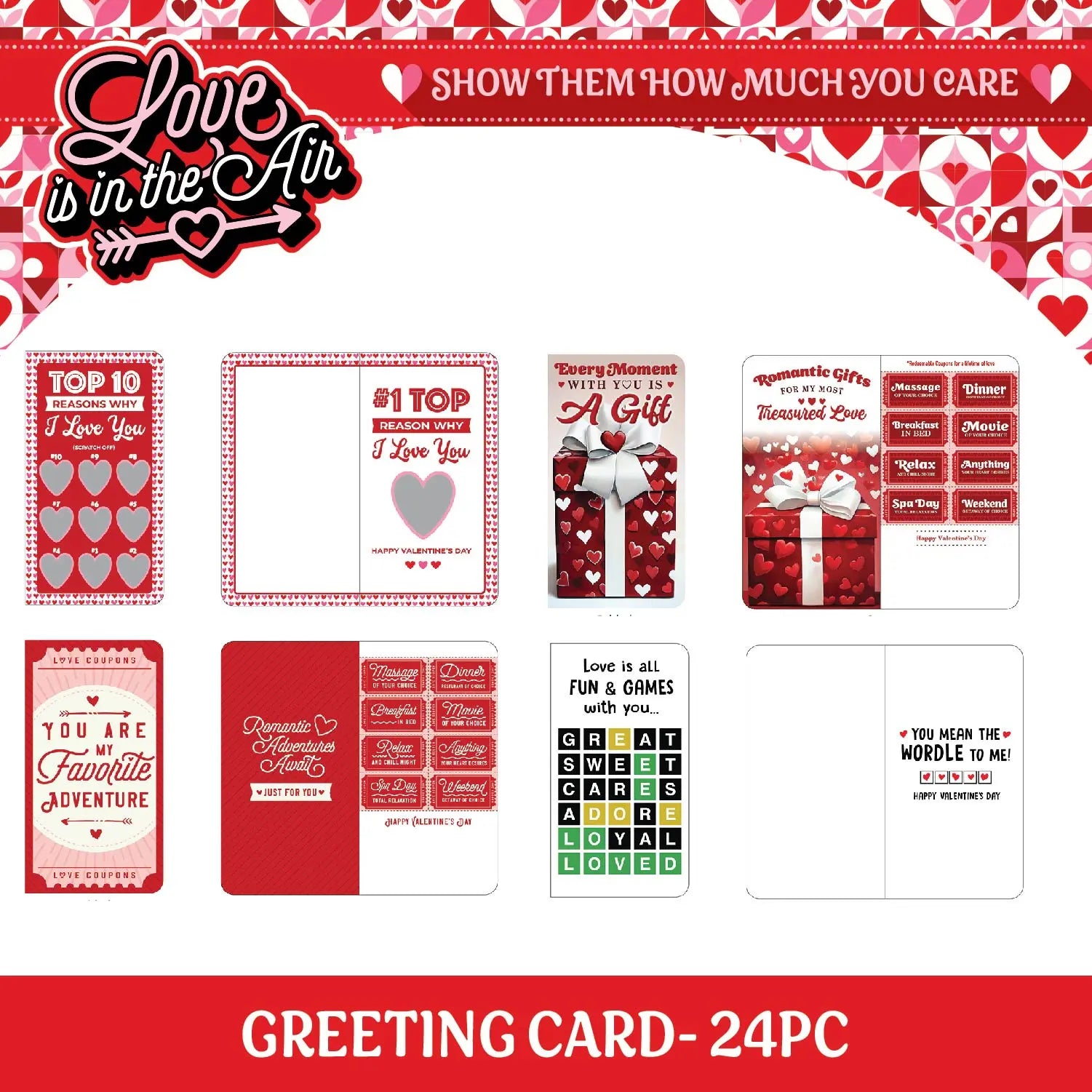 Valentine's Day Rose Plush and Gift Assortment Floor Display - 58 Pieces Per Retail Ready Display 88576 KIPP BROTHERS
