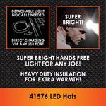 LED Knit Hat Floor Display Kit 24 Pieces Per Retail Ready Display 88466 ROUGHNECK