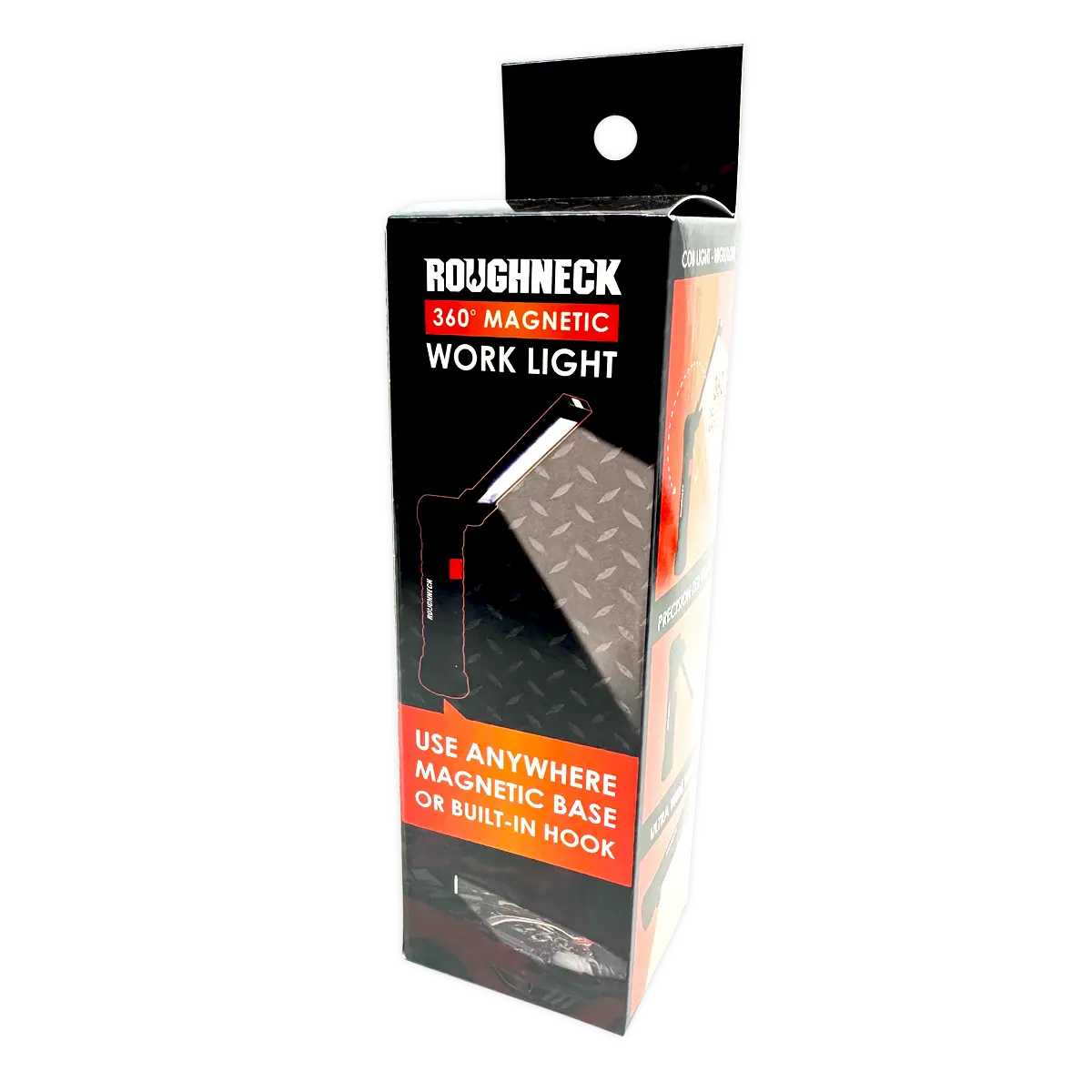 Rechargeable LED Work Flashlight with Magnetic Base - 4 Pieces Per Retail Ready Display 41670 ROUGHNECK