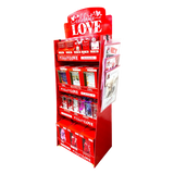 Valentine's Day Glass and Gift Assortment Floor Display - 81 Pieces Per Retail Ready Display 88504 KIPP BROTHERS