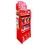 Valentine's Day Glass and Gift Assortment Floor Display - 81 Pieces Per Retail Ready Display 88504 KIPP BROTHERS