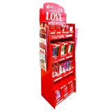 Valentine's Day Glass and Gift Assortment Floor Display - 81 Pieces Per Retail Ready Display 88504 KIPP BROTHERS
