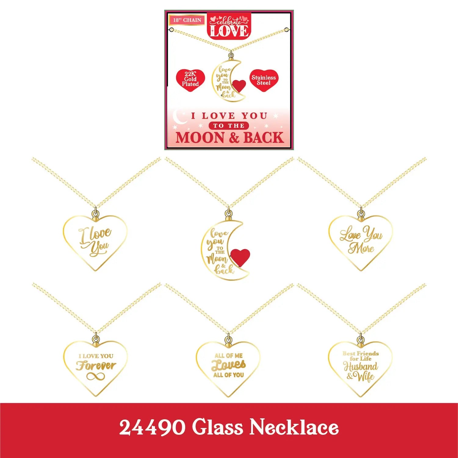 Valentine's Day Glass and Gift Assortment Floor Display - 81 Pieces Per Retail Ready Display 88504 KIPP BROTHERS