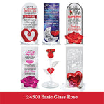 Valentine's Day Glass and Gift Assortment Floor Display - 81 Pieces Per Retail Ready Display 88504 KIPP BROTHERS