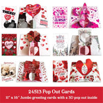 Valentine's Day Glass and Gift Assortment Floor Display - 81 Pieces Per Retail Ready Display 88504 KIPP BROTHERS
