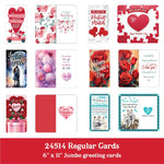 Valentine's Day Glass and Gift Assortment Floor Display - 81 Pieces Per Retail Ready Display 88504 KIPP BROTHERS