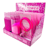 Pink Power Key Chain and Can Cooler Assortment - 18 Pieces Per Retail Ready Display 88528 NOVELTY INC