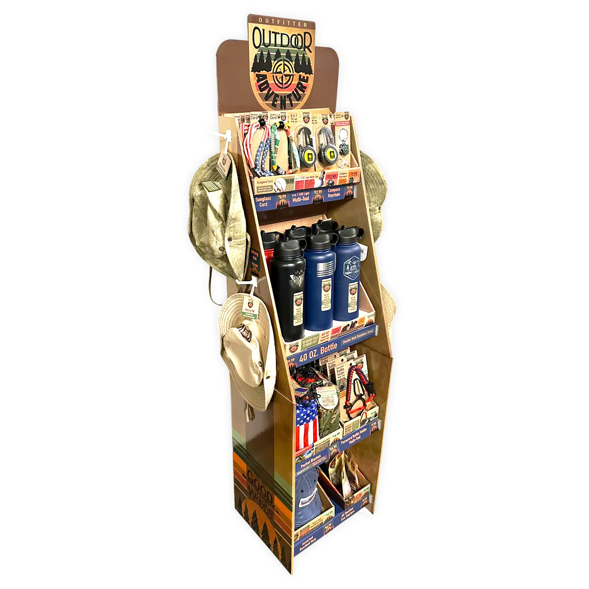 Outdoor Adventures Assortment Floor Display 56 Pieces Per Retail Ready Display 88531 NOVELTY INC