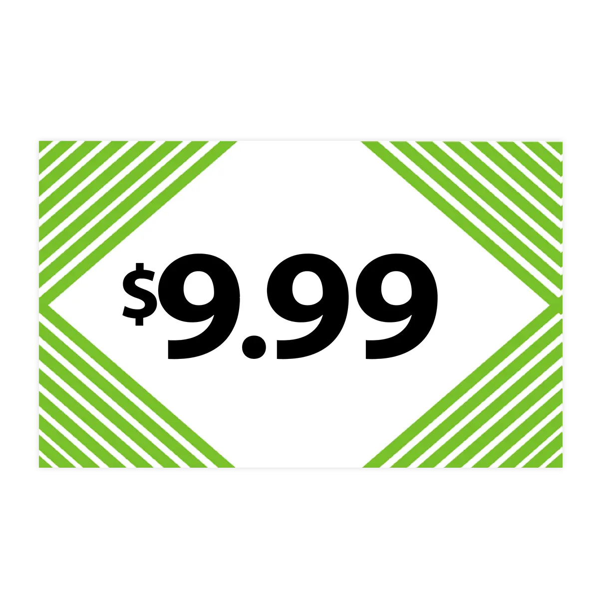 Merchandising Fixture - $9.99 Retail Tag 25 Per Pack 978450 NOVELTY INC