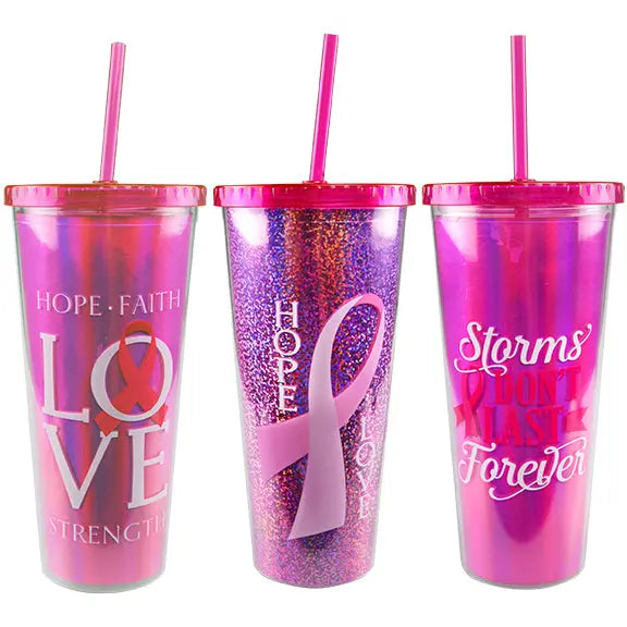 Breast Cancer Awareness Pink Assortment Floor Display - 45 Pieces Per Retail Ready Display 88287 - NOVELTY INC WHOLESALE