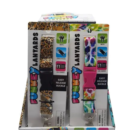 Keychain Lanyard with Detachable Clip - 12 Pieces Per Retail Ready Display 22584 NOVELTY INC