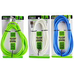 Charging Cable Glow in The Dark Assortment 10FT 2.4 Amp - 6 Pieces Per Retail Ready Display 88295 GADGET GEAR