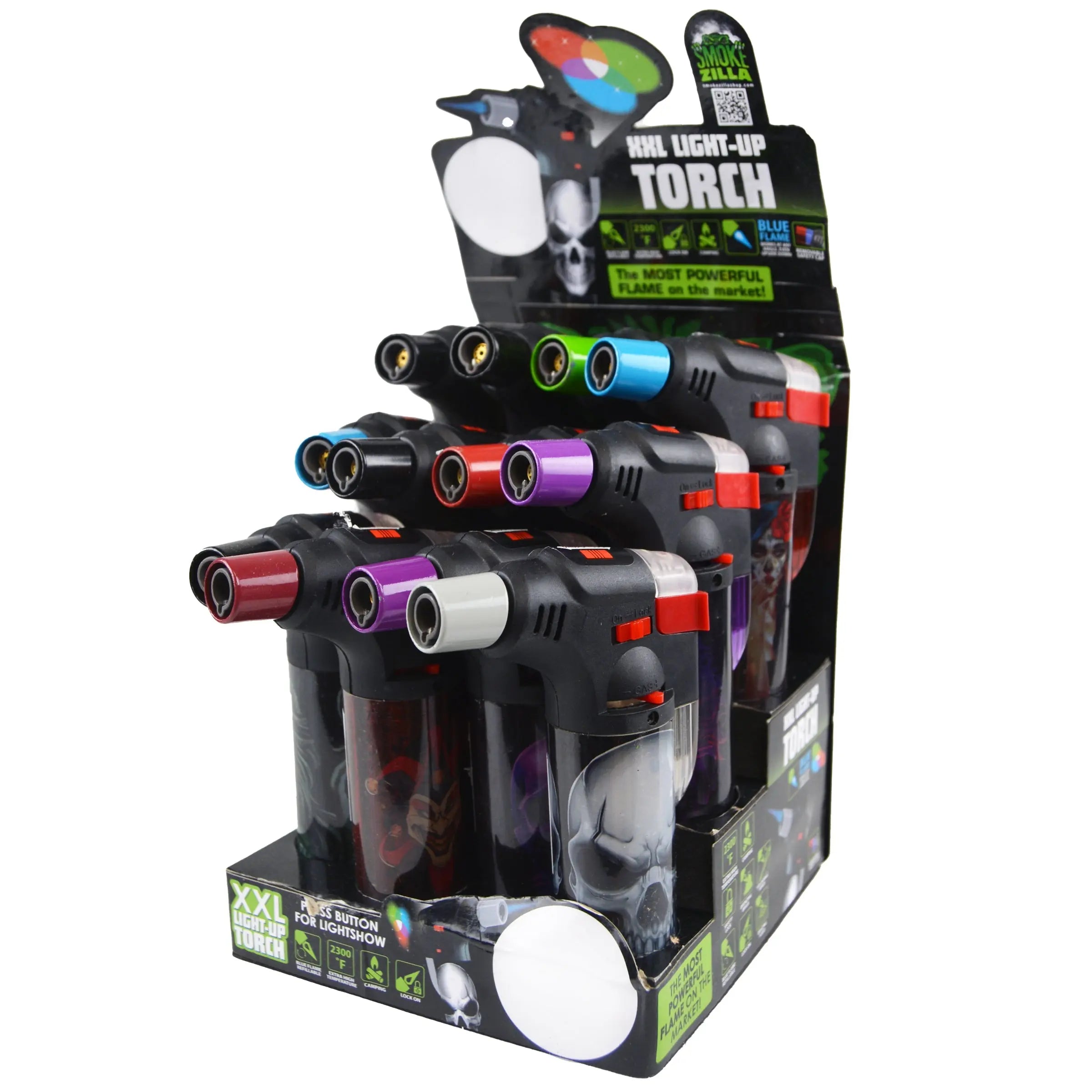 Light-Up XXL Torch Lighter - 12 Pieces Per Retail Ready Display 23113 SMOKEZILLA