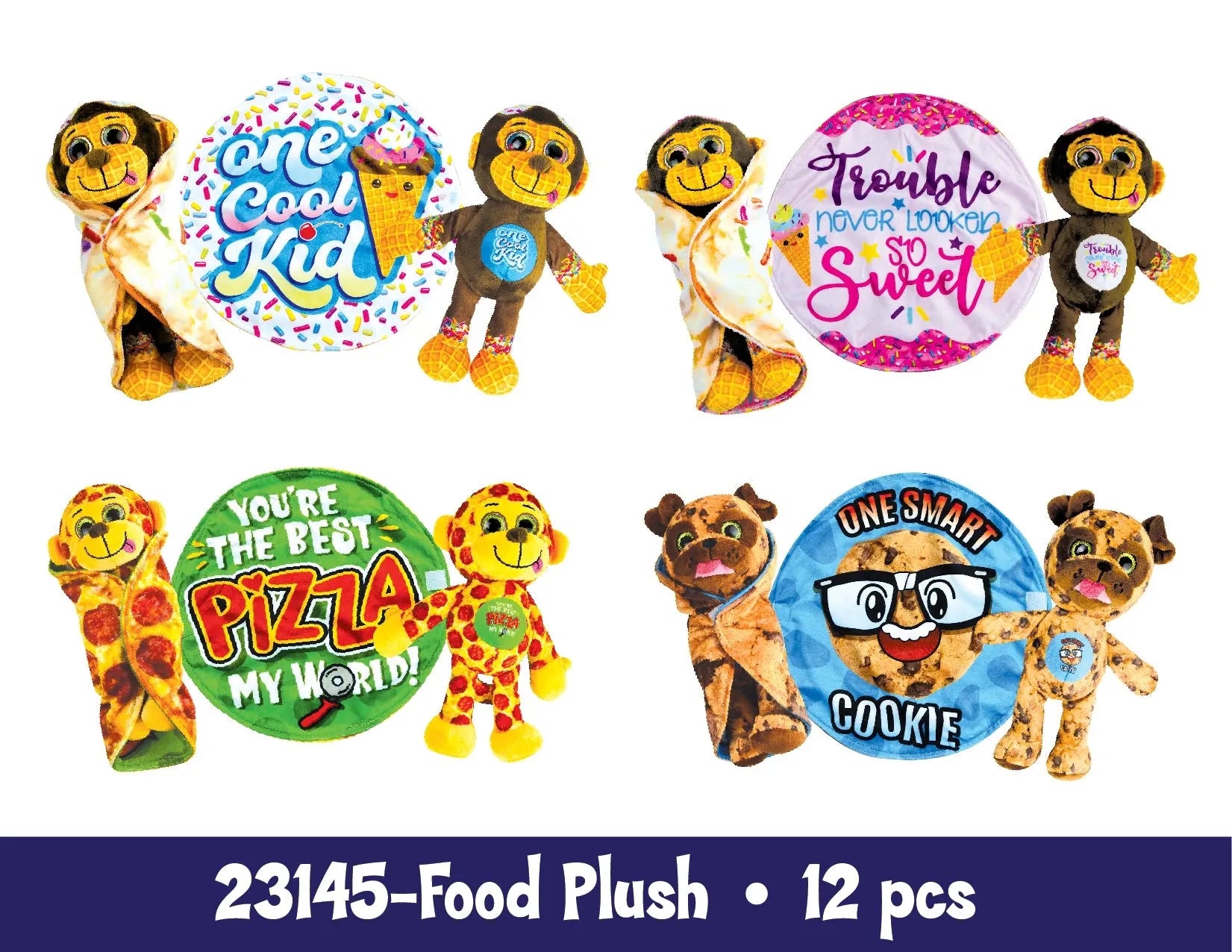 Blanket Plush Floor Display Assortment Floor Display - 36 Pieces Per Retail Ready Display 88399 KIPP BROTHERS