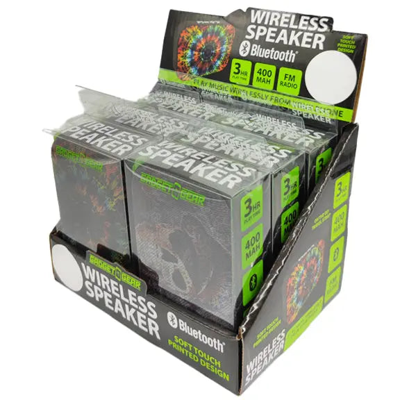 Wireless Speaker with Fm Radio - 6 Pieces Per Retail Ready Display 23193 GADGET GEAR