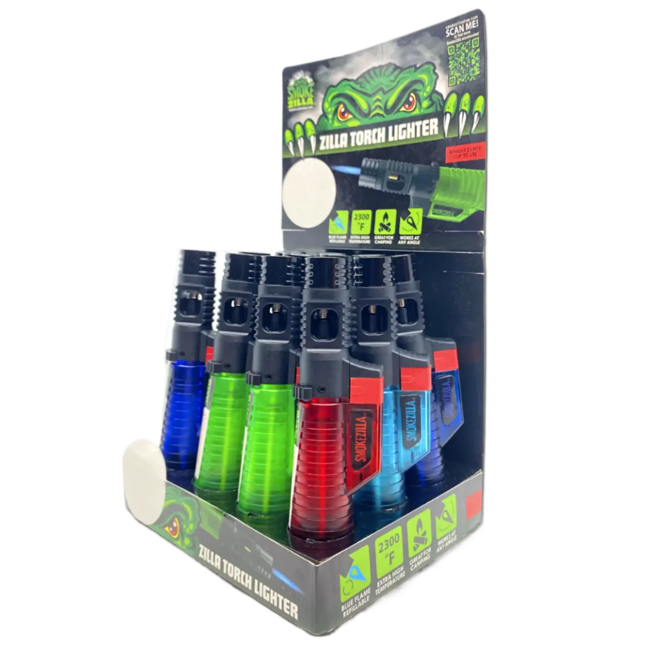 Zilla Torch Stick Lighter - 12 Pieces Per Retail Ready Display 23390 SMOKEZILLA