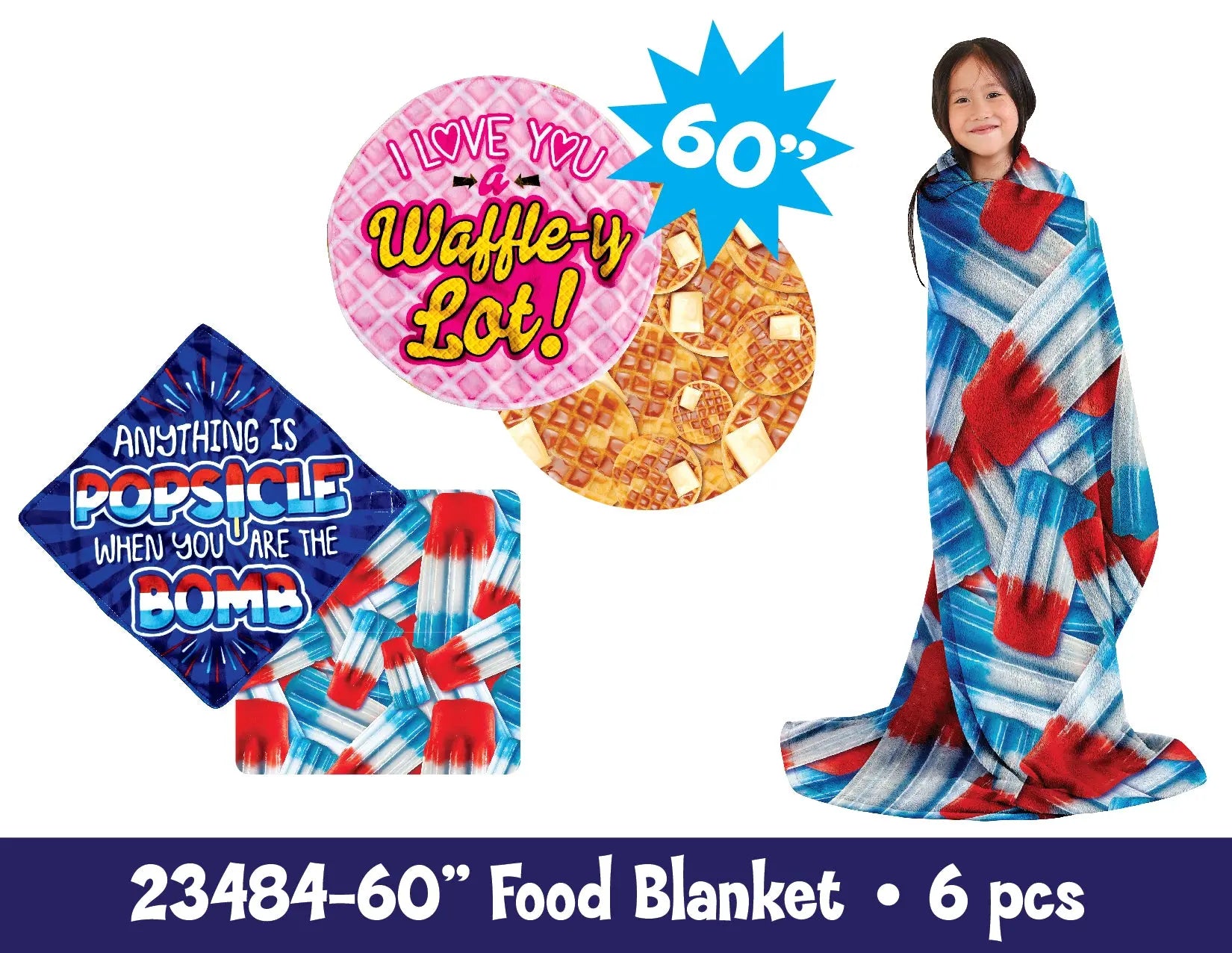 Blanket Plush Floor Display Assortment Floor Display - 36 Pieces Per Retail Ready Display 88399 KIPP BROTHERS