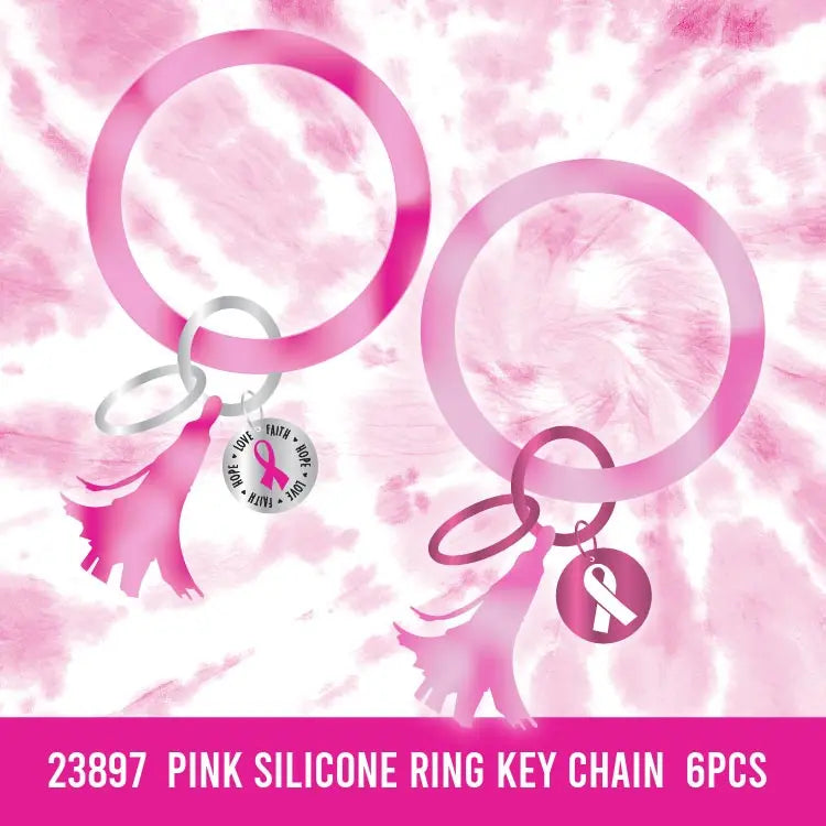 Breast Cancer Awareness Pink Assortment Floor Display - 84 Pieces Per Retail Ready Display 88474 NOVELTY INC