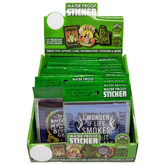Waterproof Sticker 24 Pieces Per Retail Ready Display 30034 SPICY ZILLA
