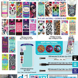 Travel Tissue and Wipe Assortment Floor Display - 68 Pieces Per Retail Ready Display 88291 GADGET GEAR