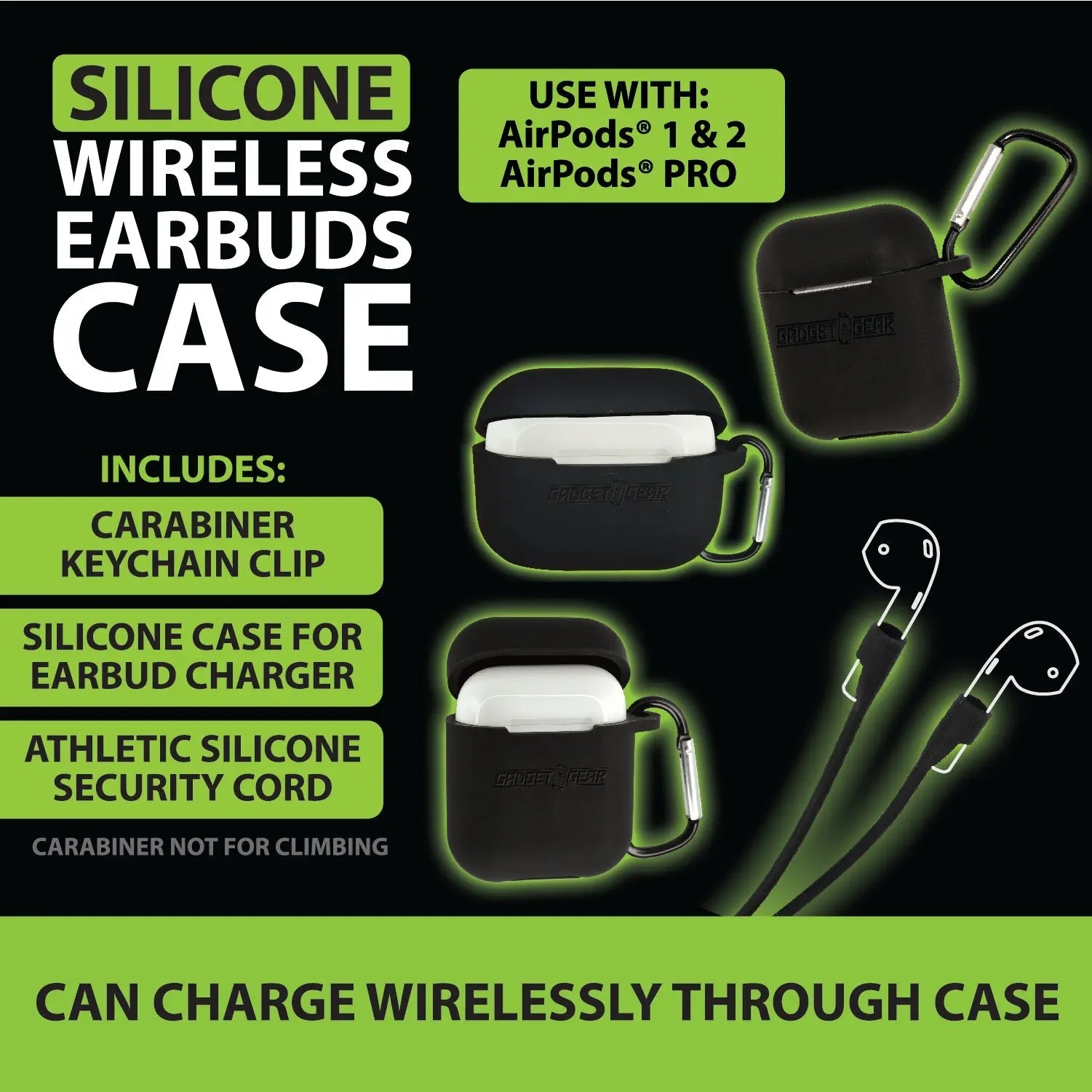 Earbud Case Silicone Assortment - 8 Pieces Per Retail Ready Display 88304 GADGET GEAR
