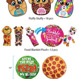 Blanket Plush Floor Display Assortment Floor Display - 36 Pieces Per Retail Ready Display 88399 KIPP BROTHERS