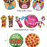 Blanket Plush Assortment Floor Display - 36 Pieces Per Retail Ready Display 88461 KIPP BROTHERS