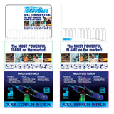 Torch Stick Assortment Floor Display - 120 Pieces Per Retail Ready Display 88251 TORCH BLUE