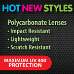 Sunglasses Sport Rayz Assortment Floor Display - 48 Pieces Per Retail Ready Display 88442 DRIVER'S EDGE