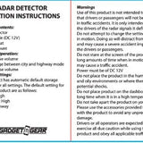 Radar Detector Floor Display - 32 Pieces Per Retail Ready Display 88400 GADGET GEAR
