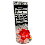 Glass Rose Keepsake - 6 Pieces Per Retail Ready Display 23739