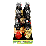 Metallic XXL Skull Torch Lighter - 6 Pieces Per Retail Ready Display 41484