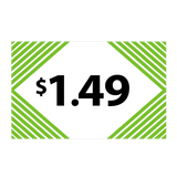 Merchandising Fixture - $1.49 Retail Tag 25 Per Pack 978310 NOVELTY INC