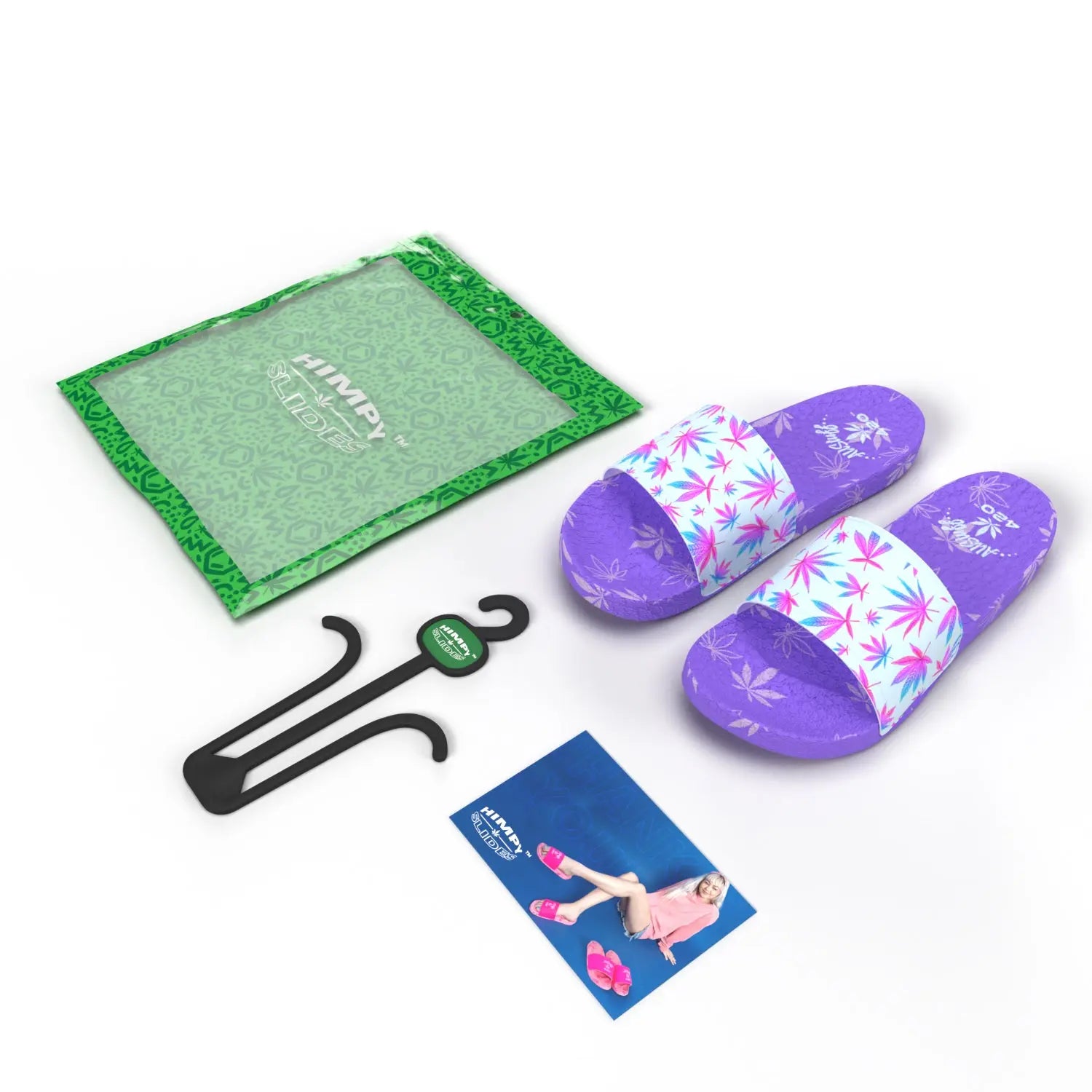 Himpy Slides - Womens Purple Tangie Sandal - 1 Pair Per Pack ALL STUFF 420