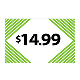 Merchandising Fixture - $14.99 Retail Tag 25 Per Pack 978480 NOVELTY INC