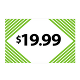 Merchandising Fixture - $19.99 Retail Tag 25 Per Pack 978520 NOVELTY INC