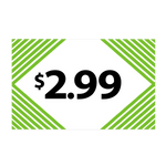 Merchandising Fixture - $2.99 Retail Tag 25 Per Pack 978340 NOVELTY INC