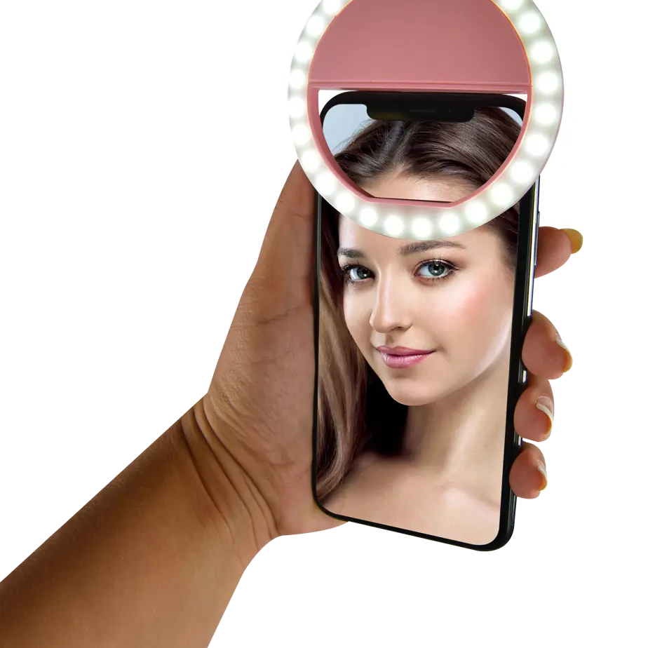 Rechargeable Clip On Selfie Light - 6 Pieces Per Retail Ready Display 22068 GADGET GEAR