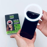 Rechargeable Clip On Selfie Light - 6 Pieces Per Retail Ready Display 22068 GADGET GEAR