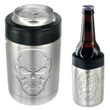 Enfriador metálico con aislamiento de 12 oz para latas y botellas - 6 piezas por exhibidor listo para la venta minorista 22268