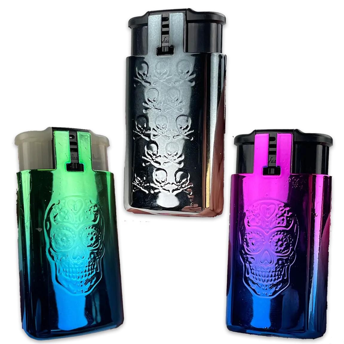 Metallic Dual Flame N Torch Lighter - 16 Pieces Per Retail Ready Display 23696 SMOKEZILLA