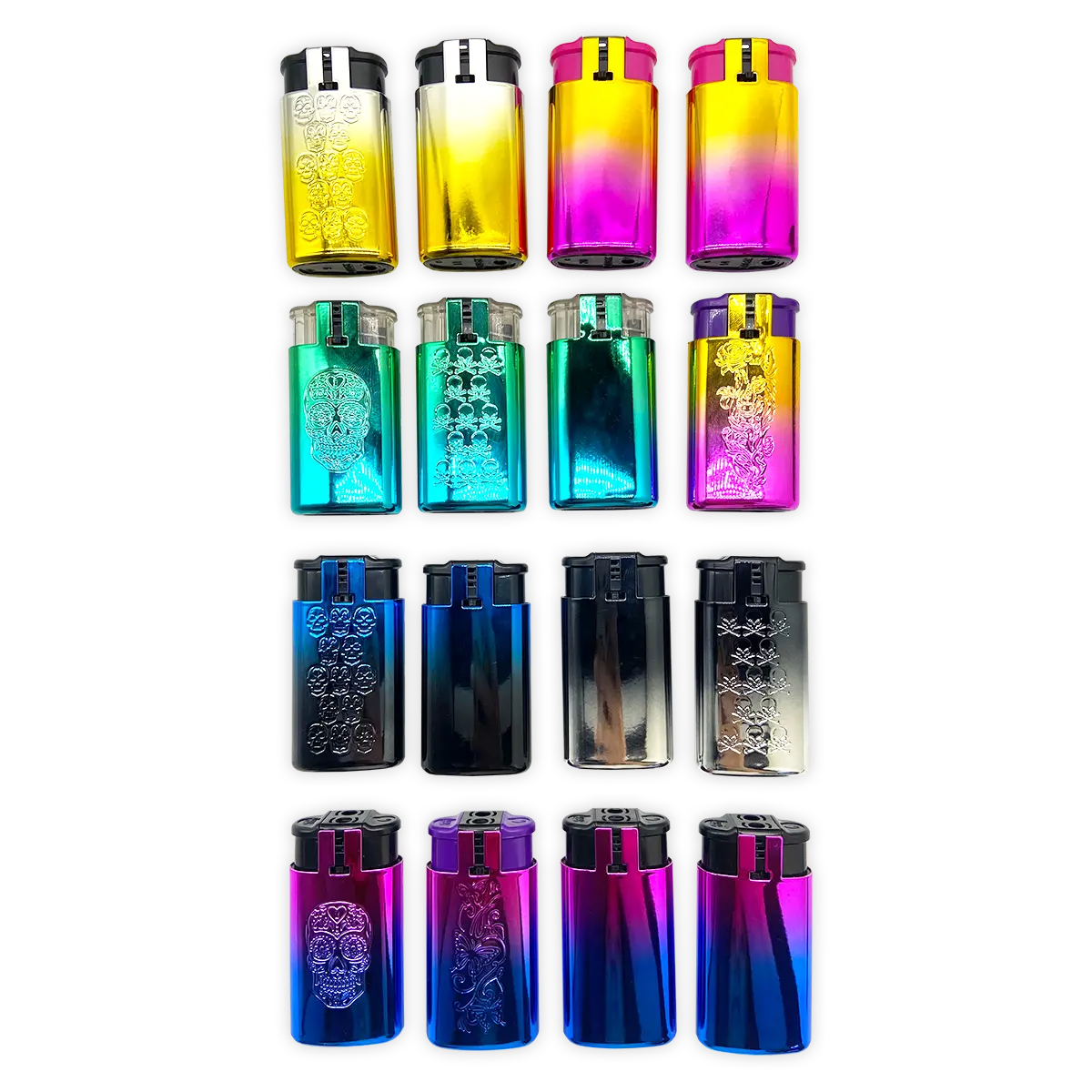 Metallic Dual Flame N Torch Lighter - 16 Pieces Per Retail Ready Display 23696 SMOKEZILLA